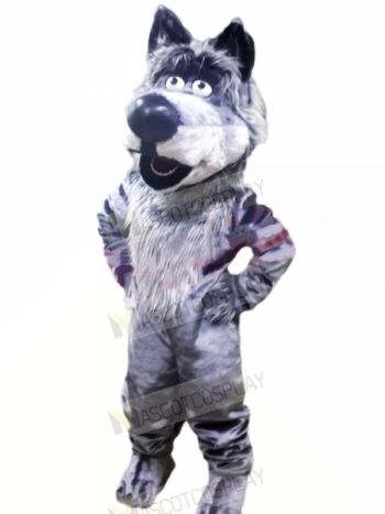 Friendly Wolf Mascot Costumes Cartoon	