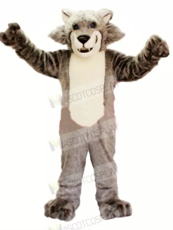 Gray Wolf Adult Mascot Costumes Cartoon