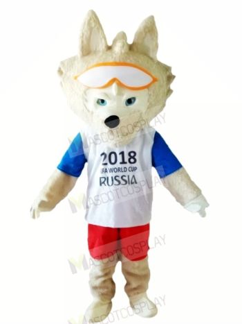 Zabivaka Russia World Cup Wolf Mascot Costumes Cartoon