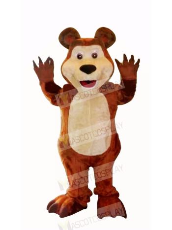 Brown Bear Figure Masha Mascot Costumes Cartoon 