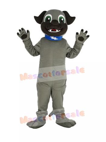 Gray Puppy Dog Mascot Costume