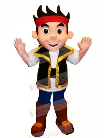 Cool Pirate Jake Mascot Costume Cartoon