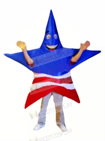 American Patriot Star Mascot Costume Cartoon	