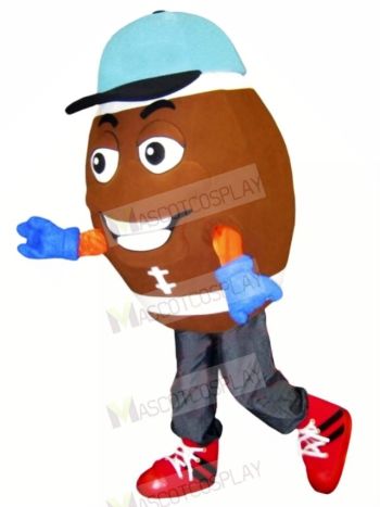 American Brown Football Mascot Costume Cartoon	