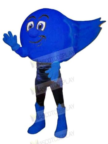 Blue Comet Mascot Costume Cartoon