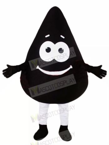 Cute Black Oil Mascot Costume Cartoon	