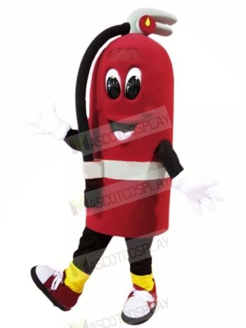 Cute Fire Extinguisher Mascot Costume Cartoon