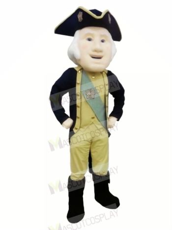 Cool George Washington Mascot Costume Cartoon	