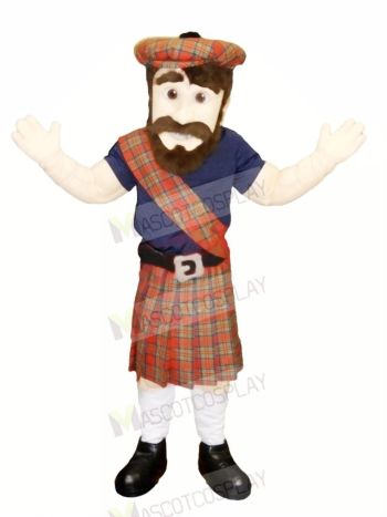 Highlander with Dress Mascot Costume People