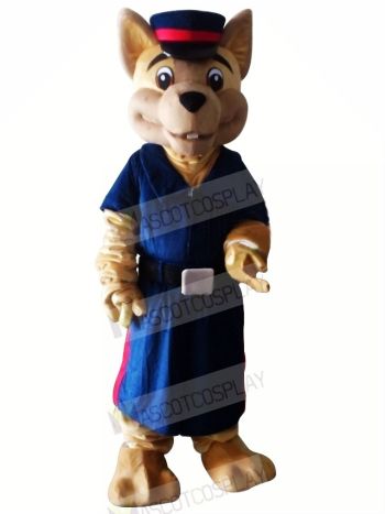 Police Dog Adult Mascot Costume Halloween Christmas Cartoon