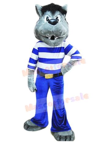 Wolf mascot costume2