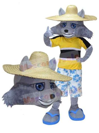 Wolf mascot costume