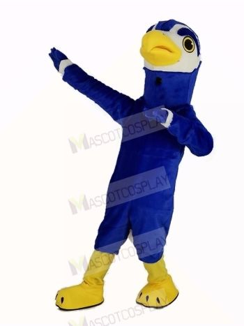 Strong Blue Hawk Mascot Costume Animal