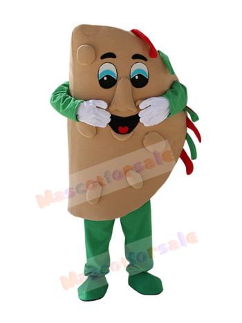 Cute Taco Mascot Costume Cartoon