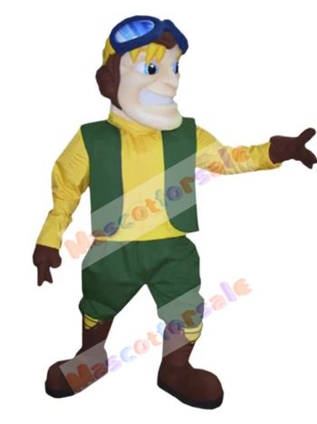 Aviator mascot costume