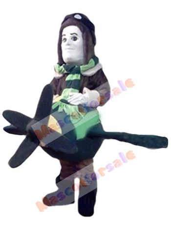 Aviator mascot costume