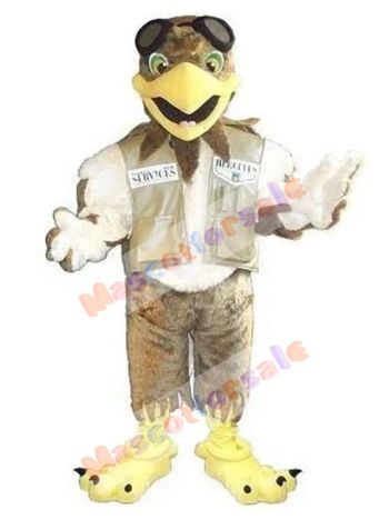 Pilot Eagle mascot costume