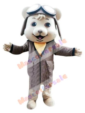 Pilot Mouse mascot costume