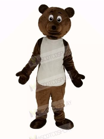 Dark Brown Bear Mascot Costume Animal