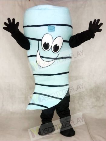 Light Blue Cyclone Hurricane Tornado Mascot Costumes