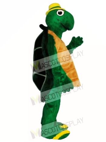 Wilbur Turtle with Hat Mascot Costume