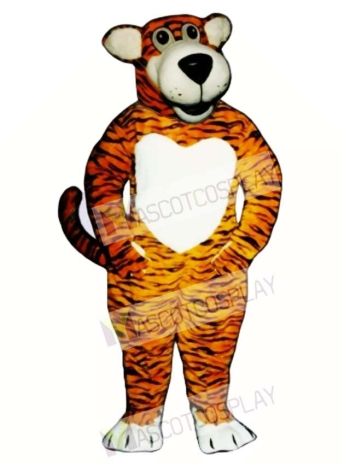 Cute Smiling Tiger Mascot Costume