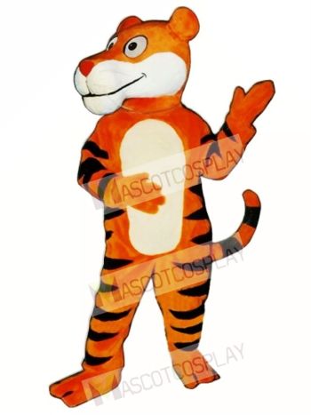 Cute Friendly Tiger Mascot Costume