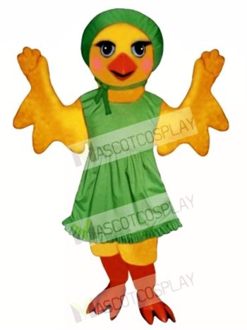 Cute Chickie Chick with Apron & Hat Mascot Costume