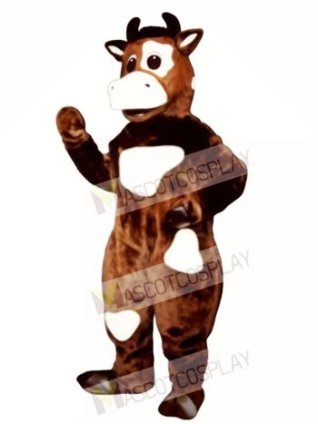 Brown Cow Mascot Costume