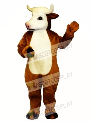 Henry Hereford Cattle Mascot Costume