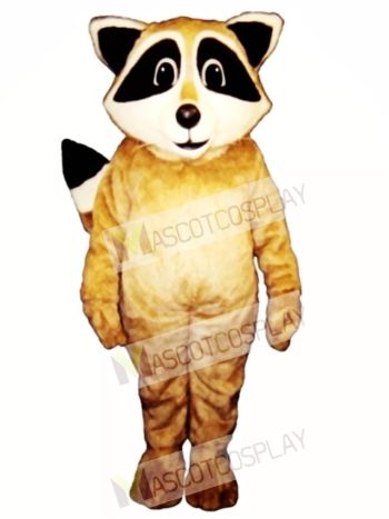 Tan Robbie Raccoon Mascot Costume