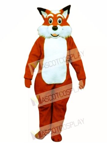 Cute Fred Fox Mascot Costume