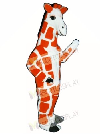 Red Giraffe Mascot Costume