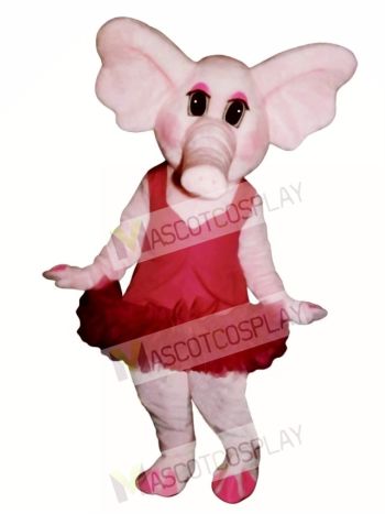 Elphie Elephant with Tu Tu Mascot Costume
