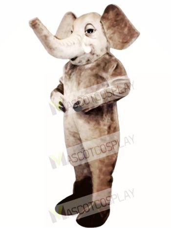 Tusked Elephant Mascot Costume