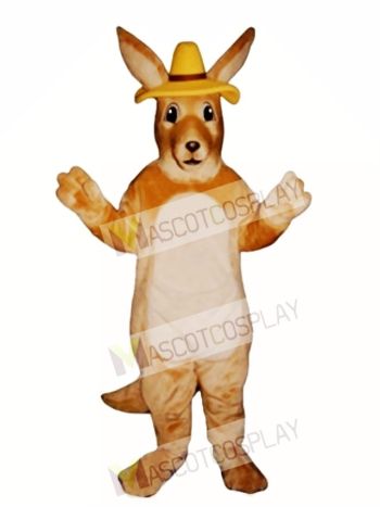 Melbourne Roo Kangaroo with Hat Mascot Costume