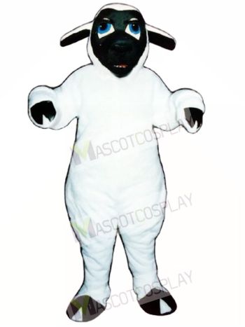 Black Face Sheep Mascot Costume