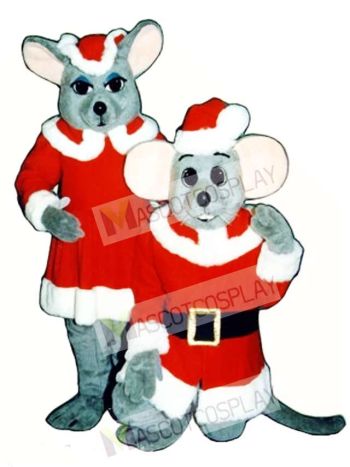 Merry Mouse (Standing) Christmas Mascot Costume