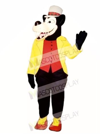 Clever Wolf Christmas Mascot Costume