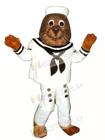 Cute Sailing Otter Mascot Costume