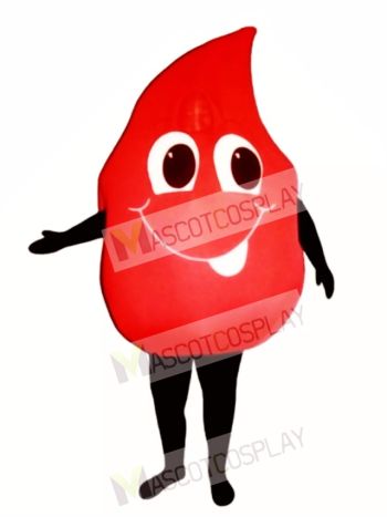Blood Drop Mascot Costume