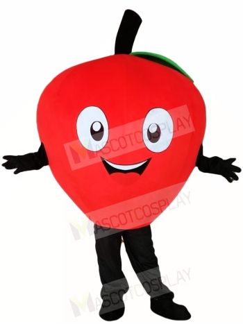 Red Apple Mascot Costumes Plant Fruit