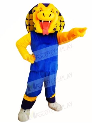 Blue Shirt Sports Snake Mascot Costumes Animal 