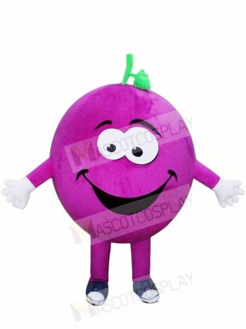 Purple Grapes Mascot Costumes Fruit Plant