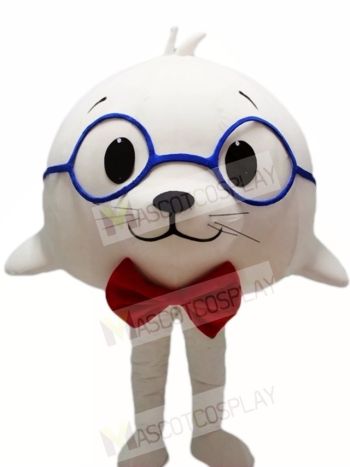 Cute White Sea Lion Seal Mascot Costumes Animal 