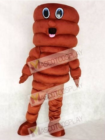 Brown Tornado Cyclone Hurricane Mascot Costume