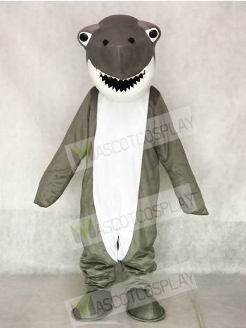 Gray Shark Mascot Adult Costume