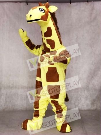 Cute Yellow Giraffe Mascot Costume Animal