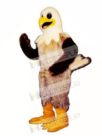 Cute Happy Hawk Mascot Costume