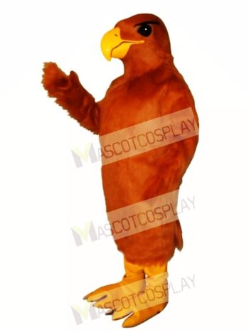 Cute Golden Hawk Mascot Costume